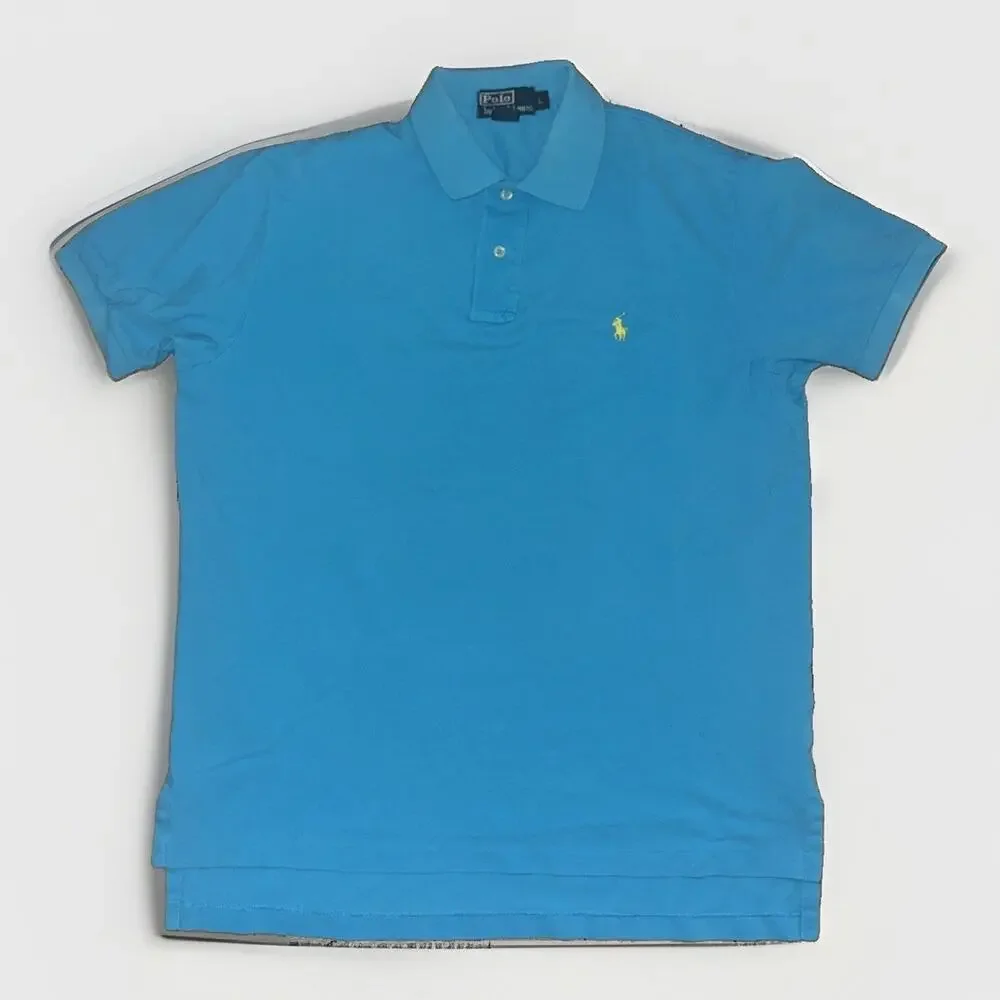 Polo Ralph Lauren Turquoise Polo Shirt Large 22x27